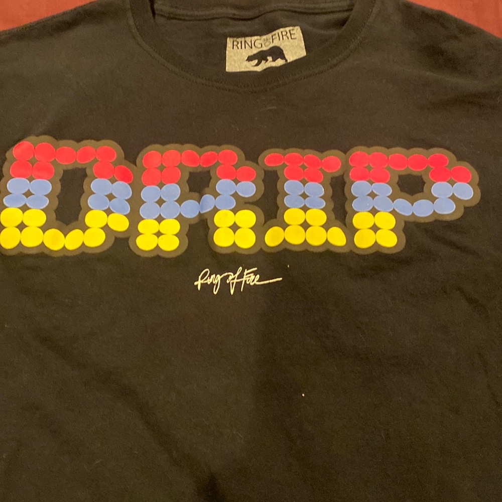 Ring of fire small T-shirt drip